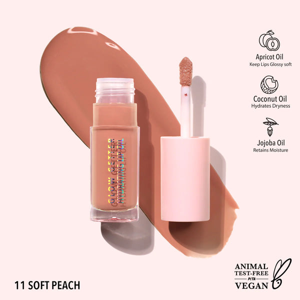 Moira Glow Getter Hydrating Lip Oil - (Soft Peach)