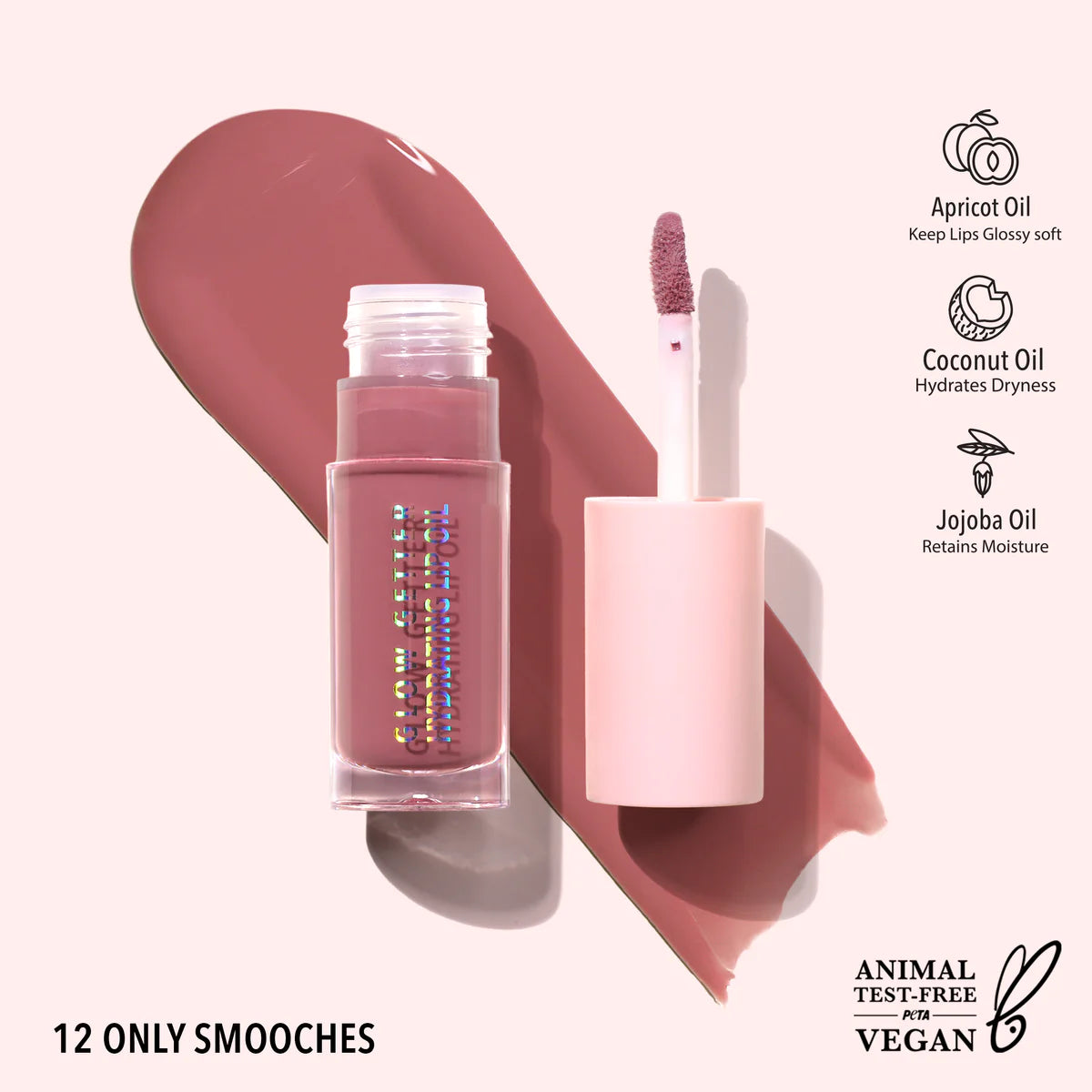 Moira Glow Getter Hydrating Lip Oil - (Only Smooches)