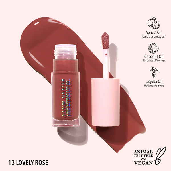 Moira Glow Getter Hydrating Lip Oil - (Lovely Rose)