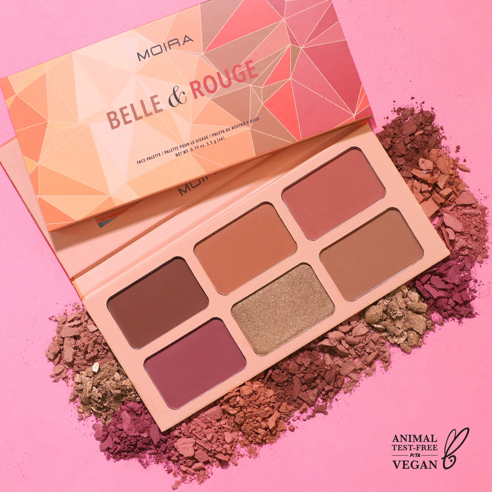Moira Belle & Rouge Palette مويرا - باليت بلاشر - بيل اند روج