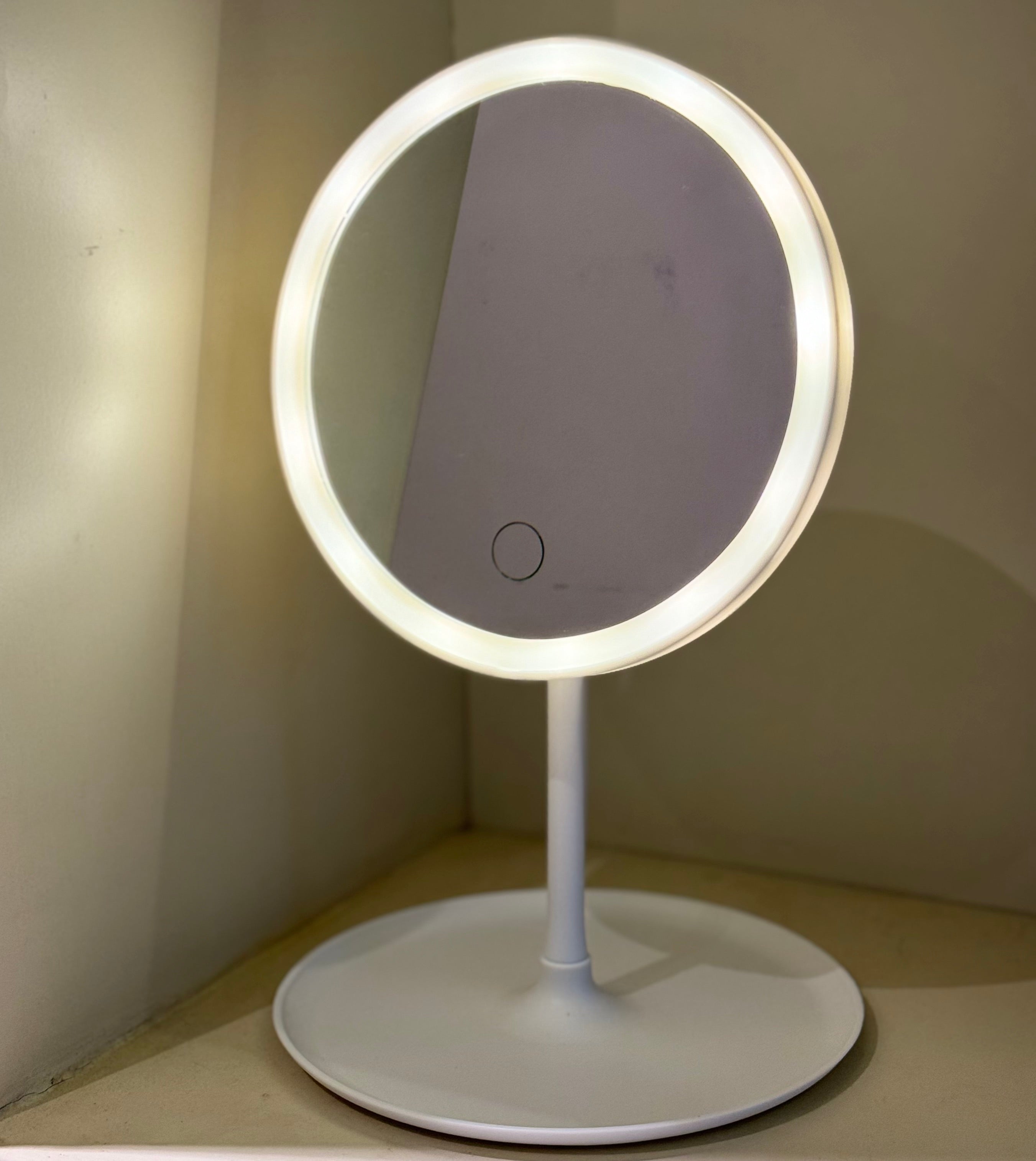 Addoony Desktop LED Mirror with Three Lights