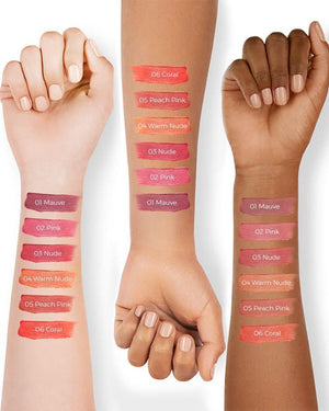 Hearts Liquid Blush Natural Color Light Touch - 01 Mauve أحمر الخدود السائل