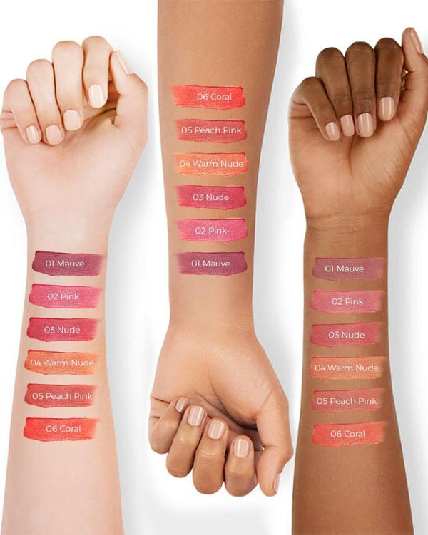 Hearts Liquid Blush Natural Color Light Touch - 01 Mauve أحمر الخدود السائل