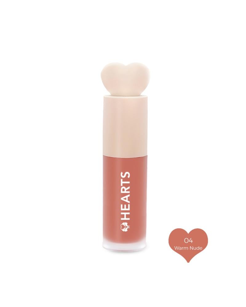 Hearts Liquid Blush Natural Color Light Touch - 04 Warm Nude أحمر الخدود السائل