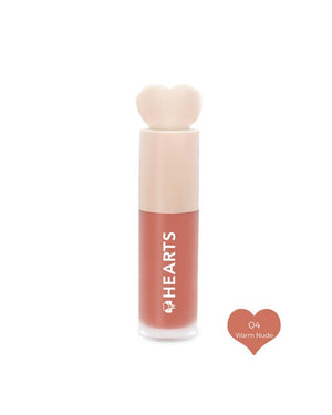 Hearts Liquid Blush Natural Color Light Touch - 04 Warm Nude أحمر الخدود السائل