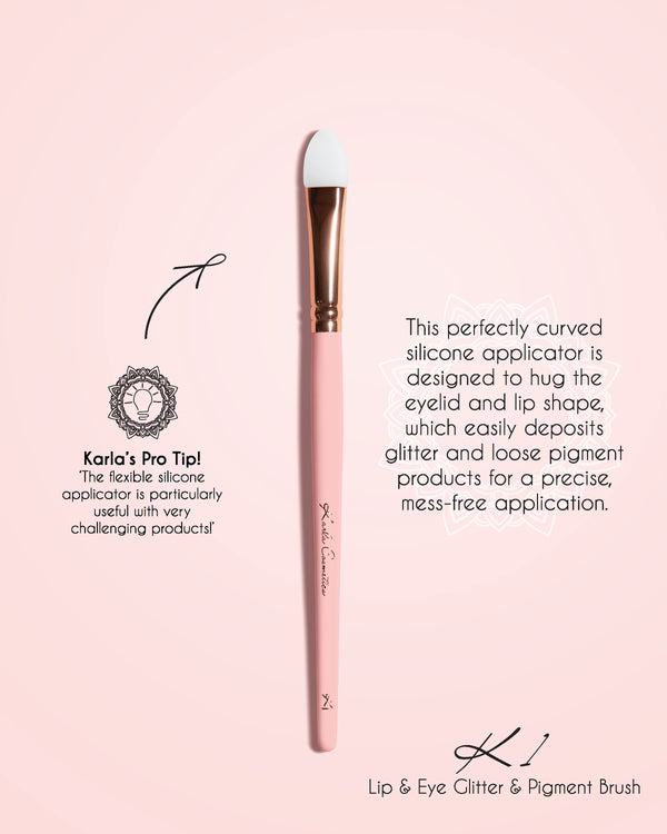 Karla Cosmetics Silicone Brush (Eye and Lip) كارلا - فرشة سيليكون للعين والشفاه