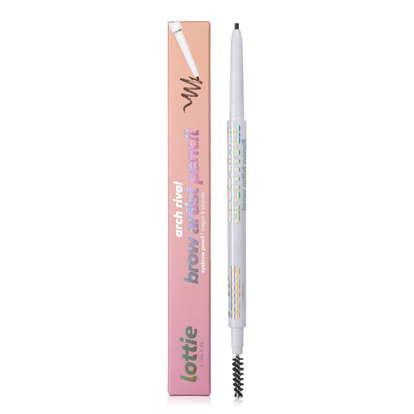 Lottie London- Arch Rival: Brow Artist - New Brown Retractable Brow Pencil with Spoolie - LBA005 - قلم حواجب مع فرشاه