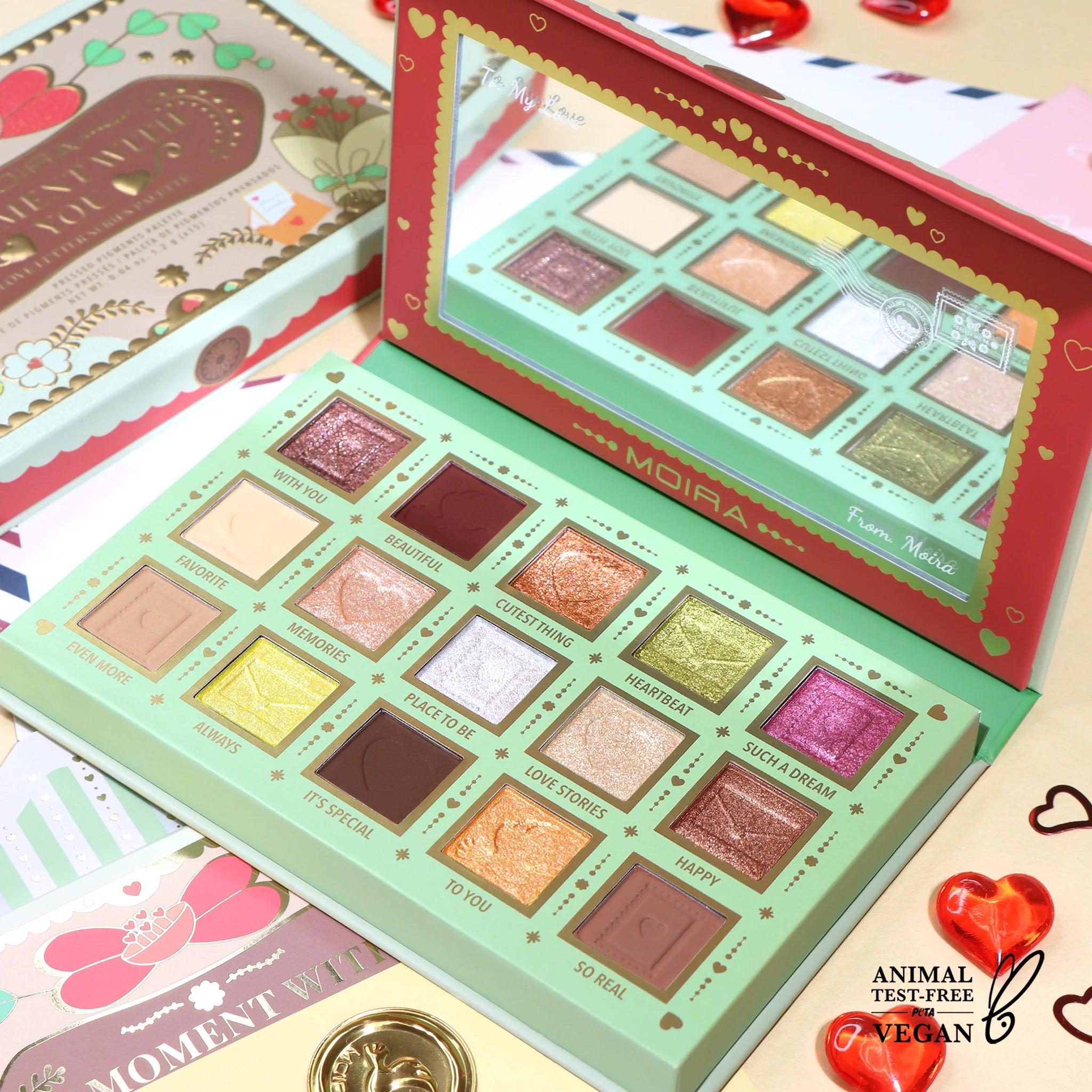 Moira A Moment With You Pressed Pigment Palette مويرا - باليت ظلال - مومنت وذ يو