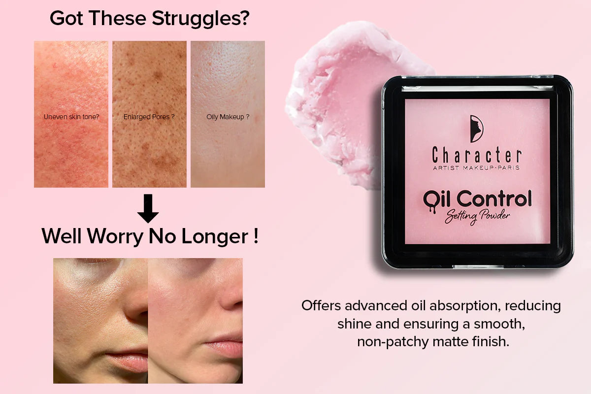 Character Oil Control Setting Powder - OCP001 - بودرة تثبيت المكياج للتحكم بالزيوت