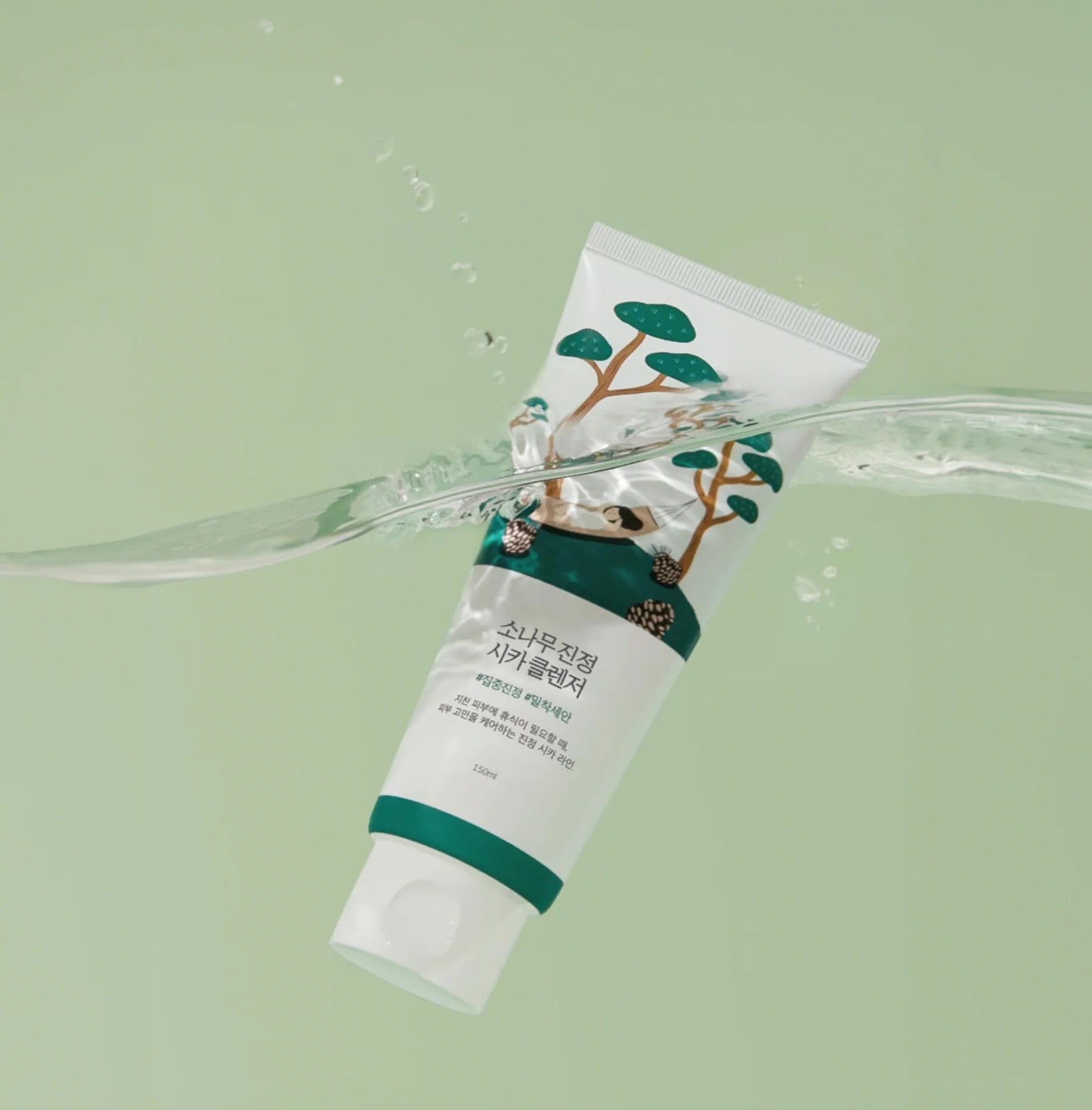Round Lab - Pine Calming Cica Cleanser _150ml راوند لاب - سيكا غسول للوجه