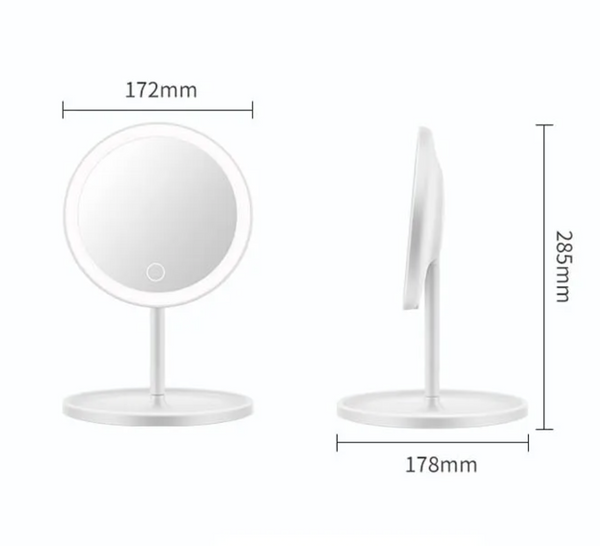 Addoony Desktop LED Mirror with Three Lights