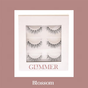 Glimmer Beauty soft mink eyelashes set- Blossom - رموش غليمر