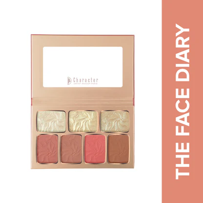 Character The Face Diary Blusher & Highlighter - TFD002 - باليت هايلايت وبلاشر