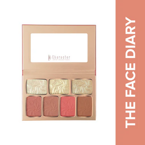 Character The Face Diary Blusher & Highlighter - TFD002 - باليت هايلايت وبلاشر