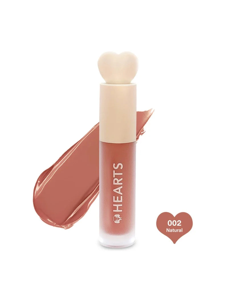 Hearts Liquid Matte Lipstick 002 روج بدون لمعه