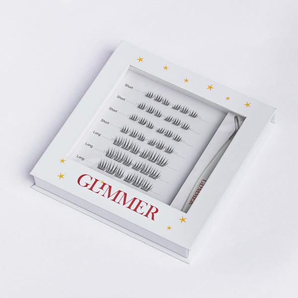 Glimmer Beauty self adhesive lash collection AURA