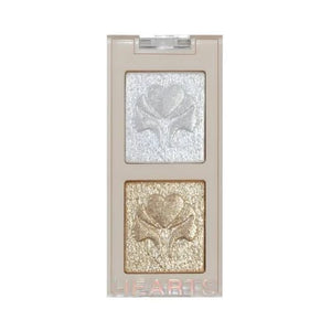 HEARTS DUO Glittery CREAM Eyeshadow 001 ظلال العيون هارتس ديو جليتري كريم