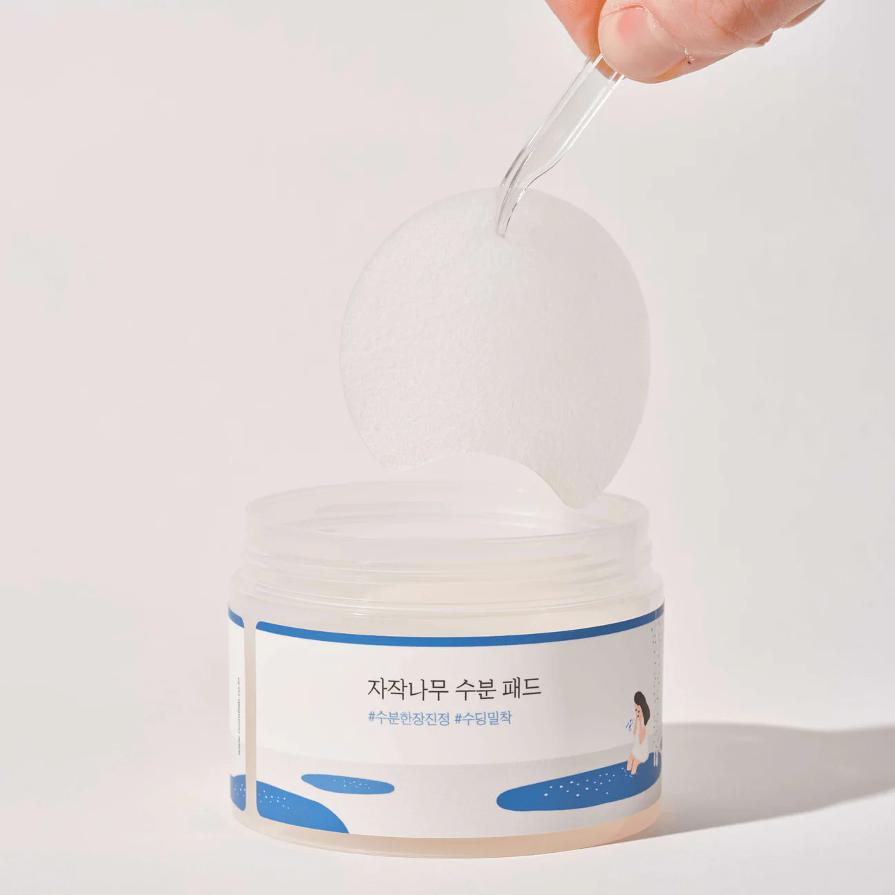 Round Lab -Birch Juice  Moisturizing Pad 80 pcs راوند لاب - بيرتش لبادات مرطبة للوجه