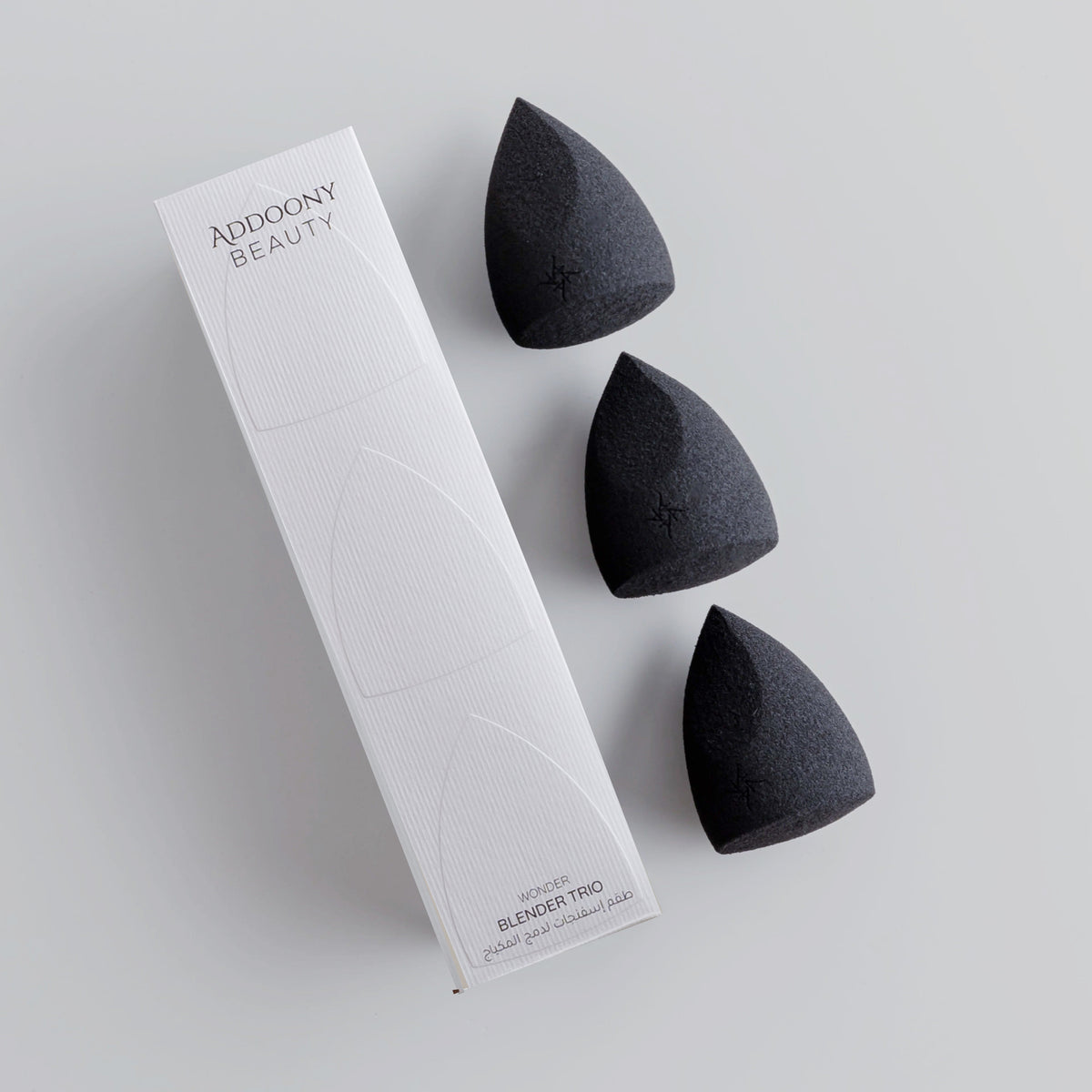 Addoony This is your Original Trio Blender Set (Black) أدوني: طقم يور أوريجينال الثلاثي لدمج المكياج (أسود)