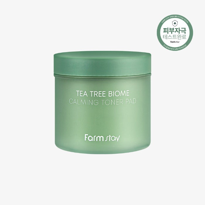 FARMSTAY TEA TREE BIOME CALMING TONER PAD