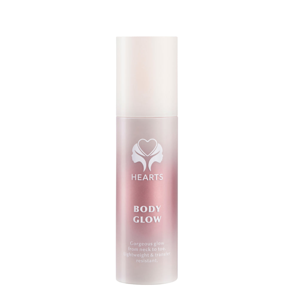 Hearts Body Glow Pink 001  هايلايتر للجسم