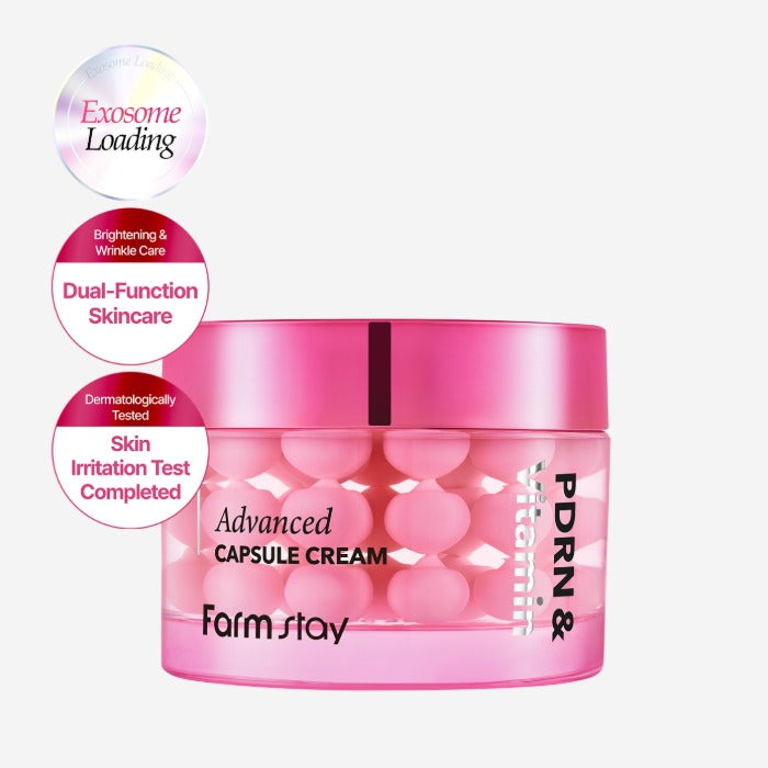 FARMSTAY PDRN AND VITAMIN ADVANCED CAPSULE CREAM