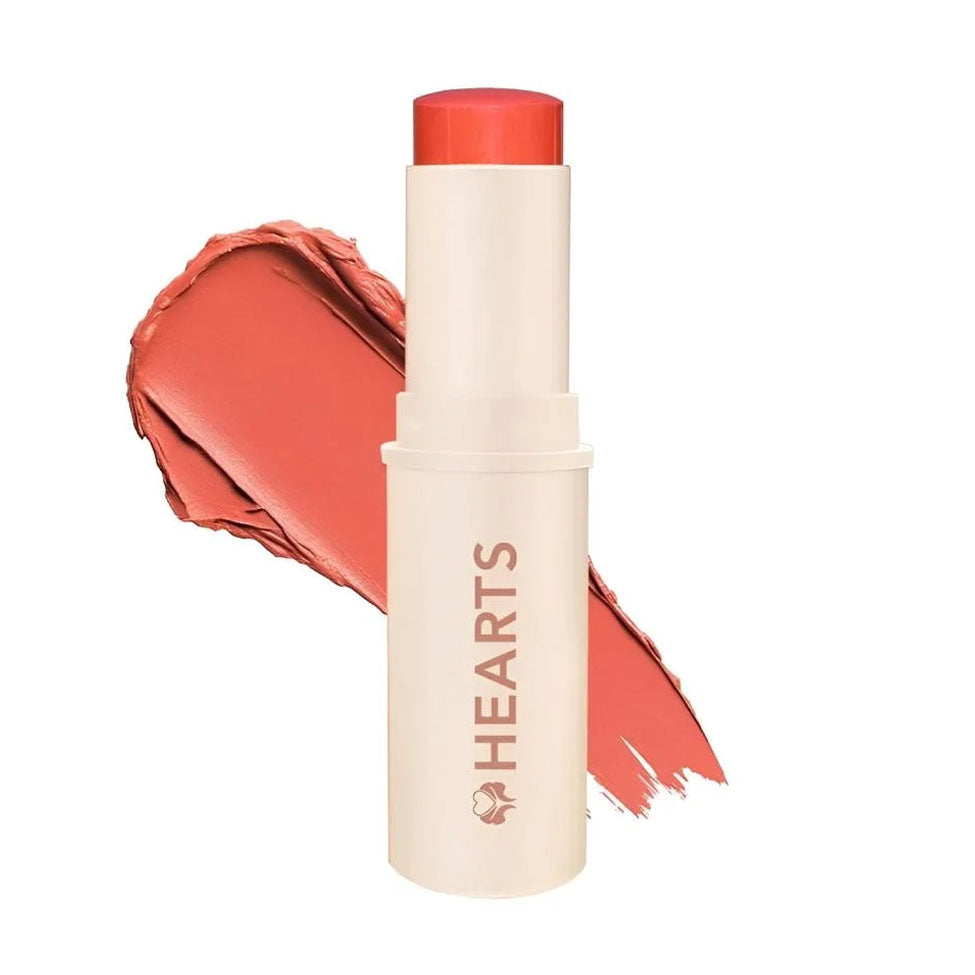 Hearts Blush and Lip Blush stick 03 Pretty Peachy بلاشر للخدود والشفاه
