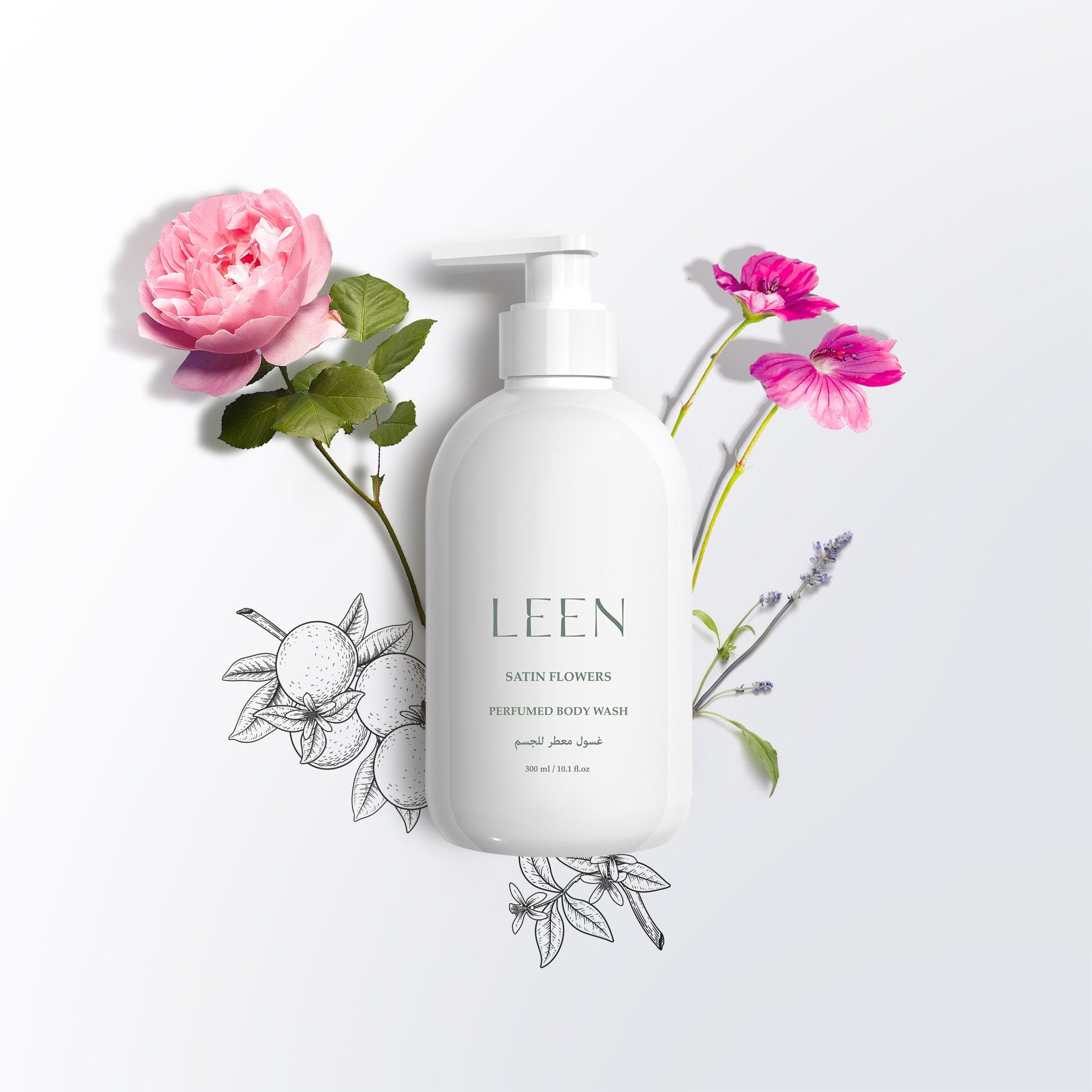 LEEN- Satin Flowers  لين ساتن فلاورز