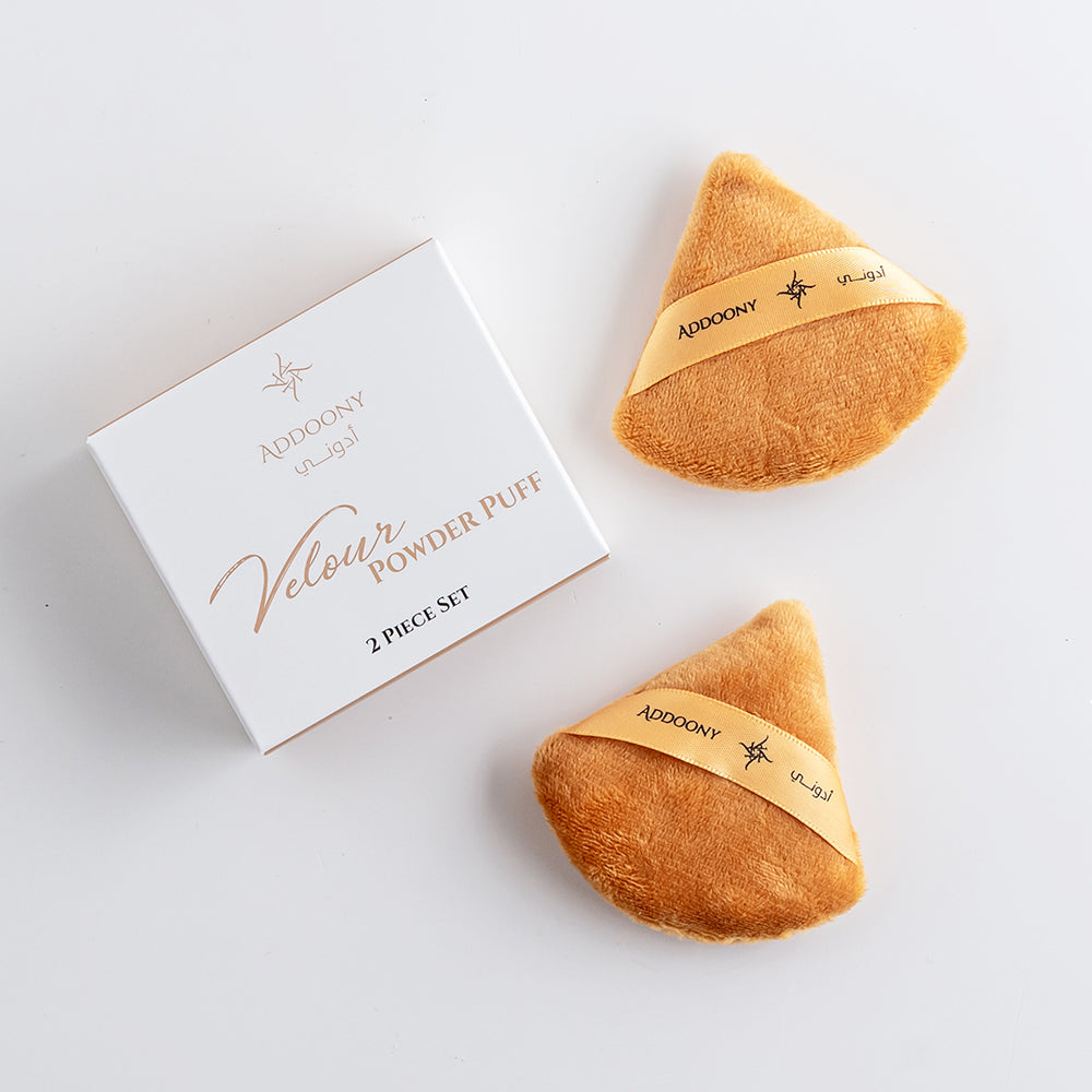 Addoony Velour Powder Puffs (2 piece set)