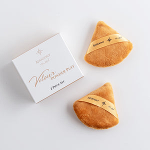 Addoony Velour Powder Puffs (2 piece set)