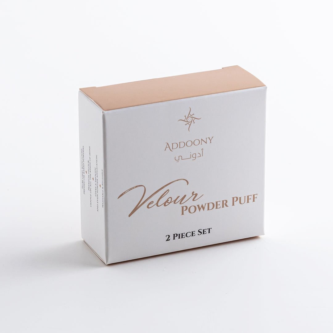 Addoony Velour Powder Puffs (2 piece set)