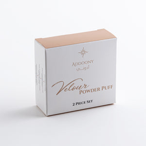 Addoony Velour Powder Puffs (2 piece set)
