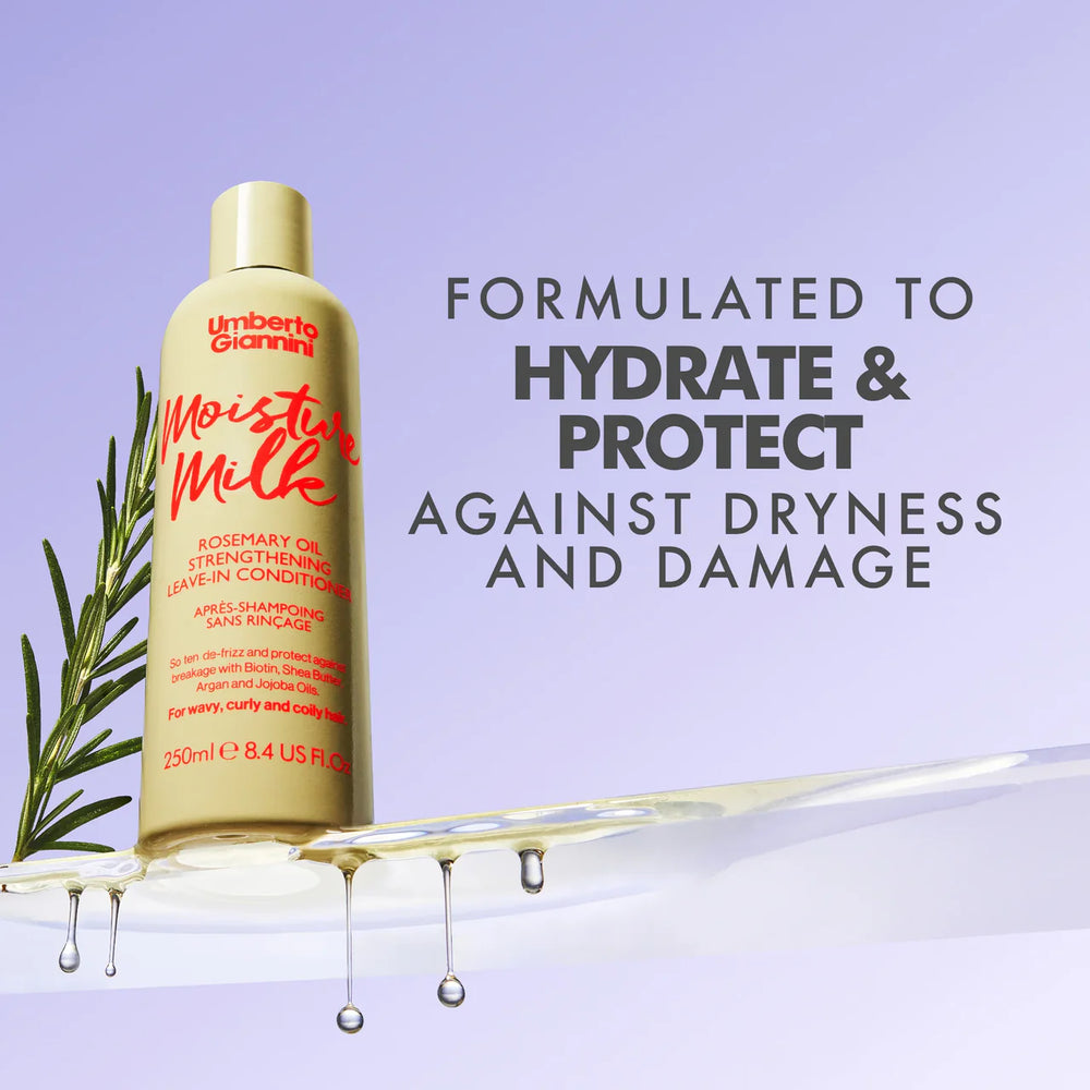 Umberto Giannini -Moisture Milk Rosemary Oil Leave In Conditioner 250ml - بلسم روزميري (ليف ان)