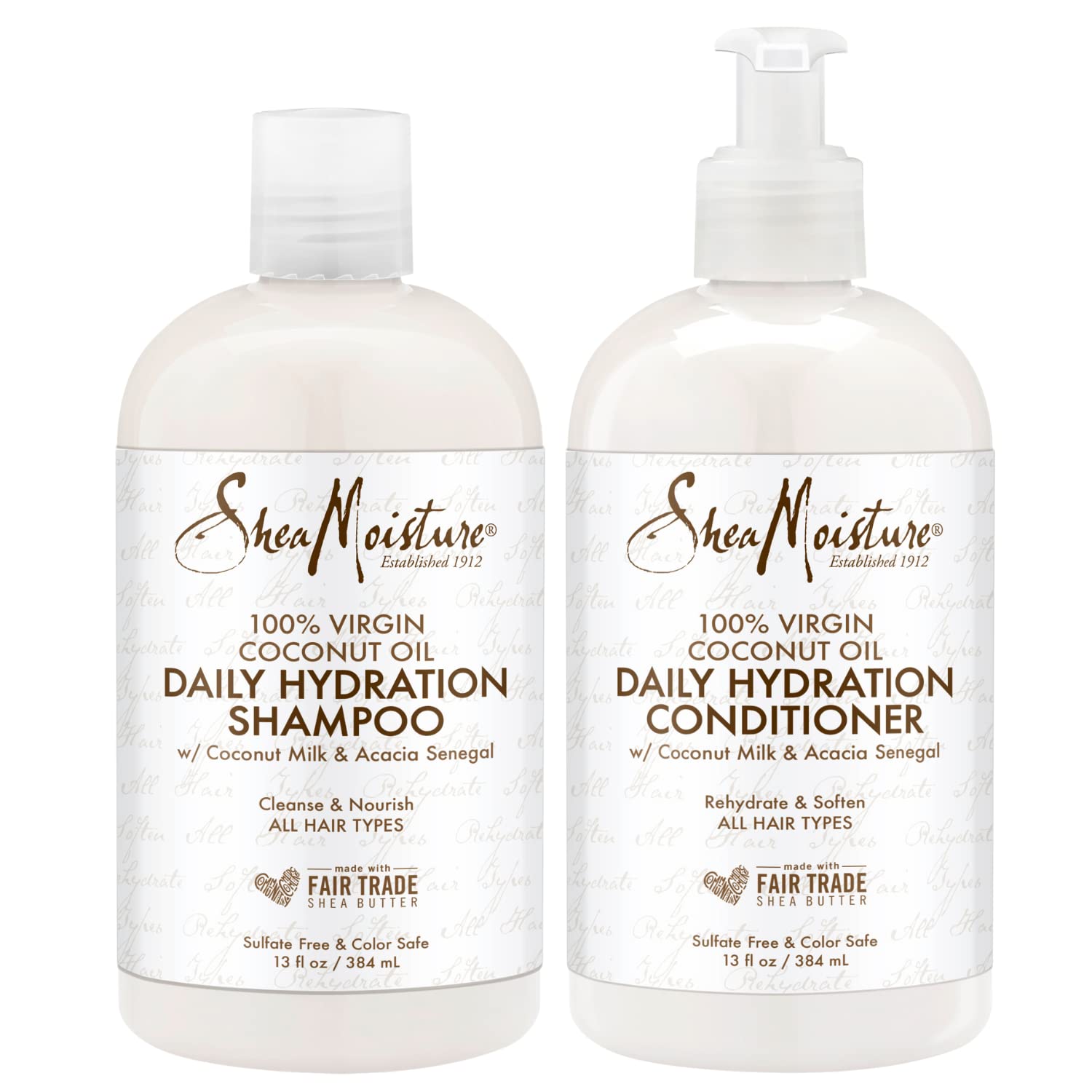 Shea Moisture- Daily hydration coconut milk & acacia senegal shampoo and conditioner set