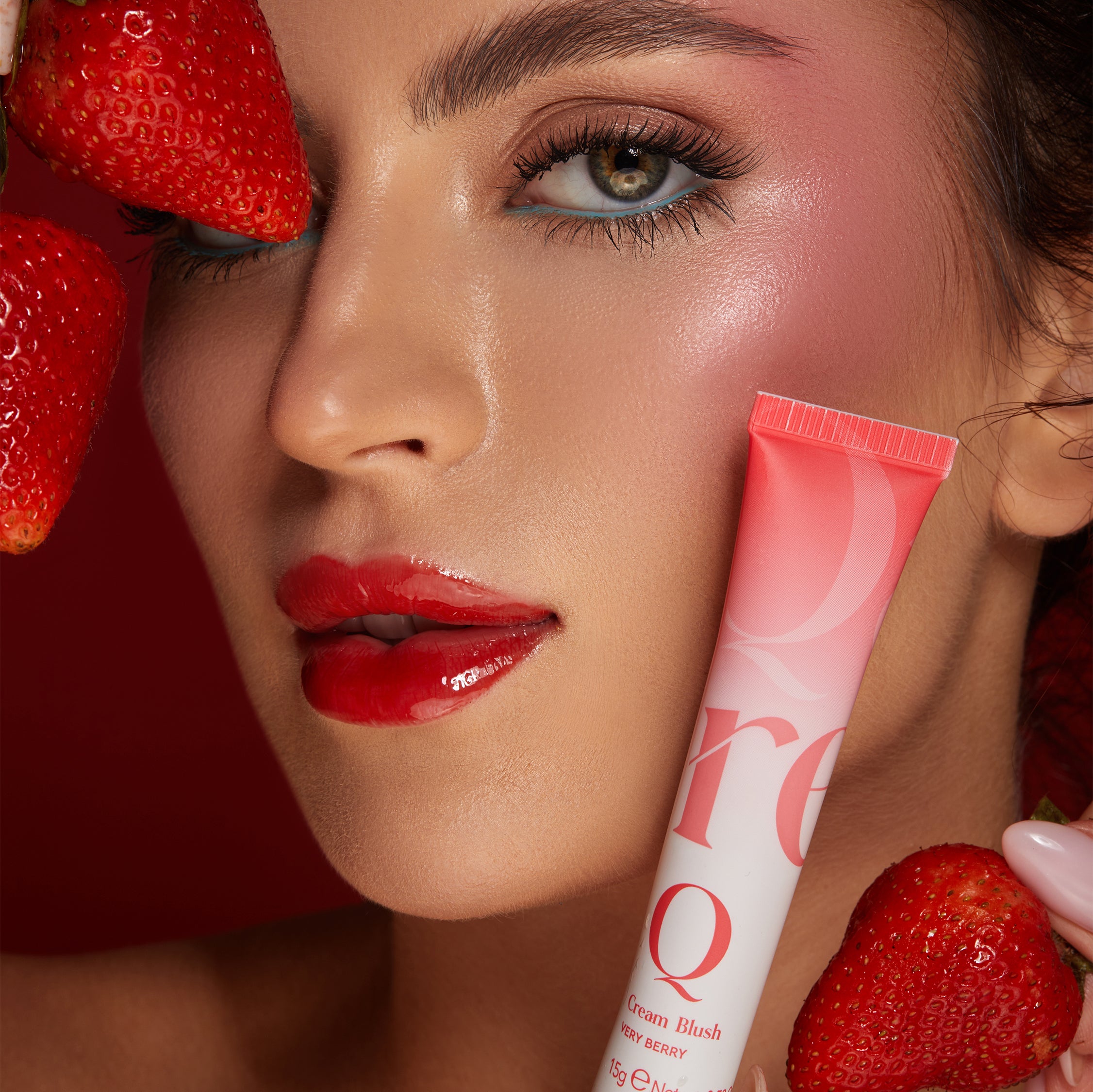 Qare Cosmetics - Cream Blush-Very berry