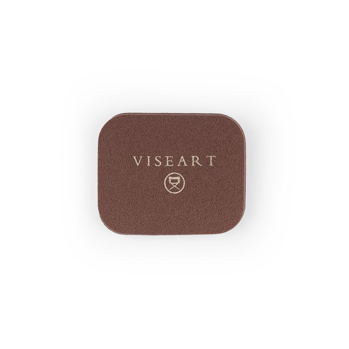 VISEART Sheer Velvet Pressed Powder in Cocoa with a sponge applicator for smooth, natural coverage and a velvety finish.