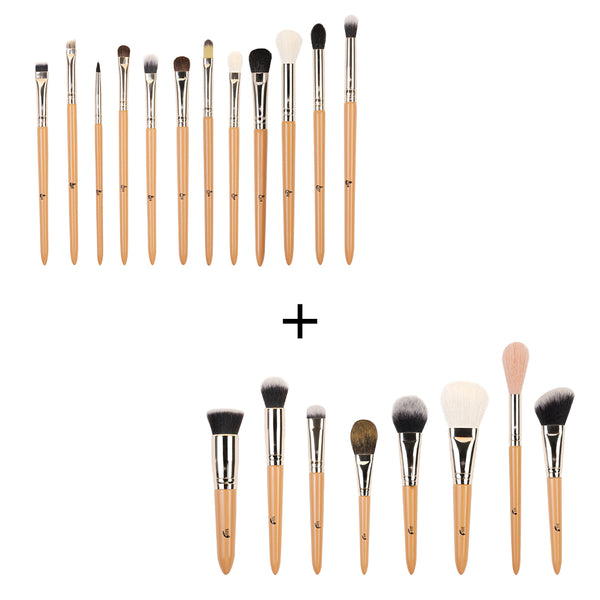 Addoony Face Brush Set  + Addoony Eye Brush Set أدوني: طقمين الفرش للوجه والعين