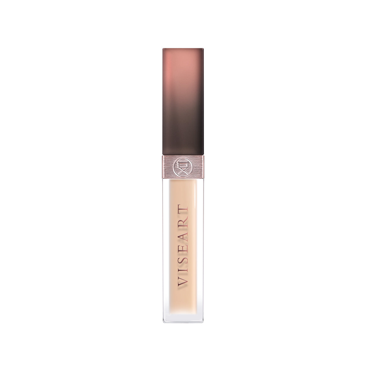 Viseart Long Wear Radiant Concealer in Cappuccino, close-up of the concealer tube with product name on the packaging.